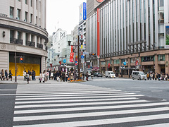 銀座四丁目の交差点