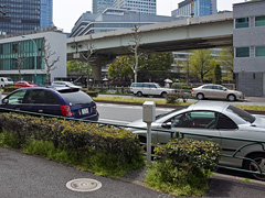 外堀通りの向こうに見える常盤橋