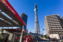 押上駅から見る東京スカイツリー