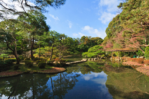 京都 平安神宮 蒼龍池