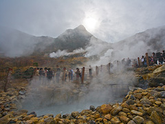 大涌谷の風景