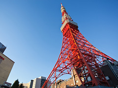 下から見た東京タワー