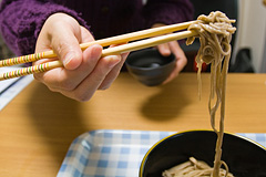 蕎麦を食す